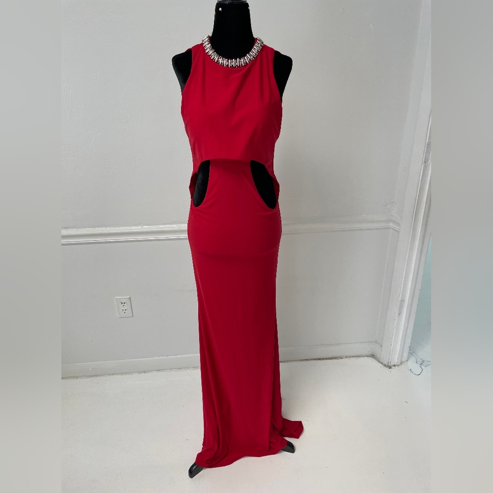 NWT Zoey Grey Gown Size 4 in Red